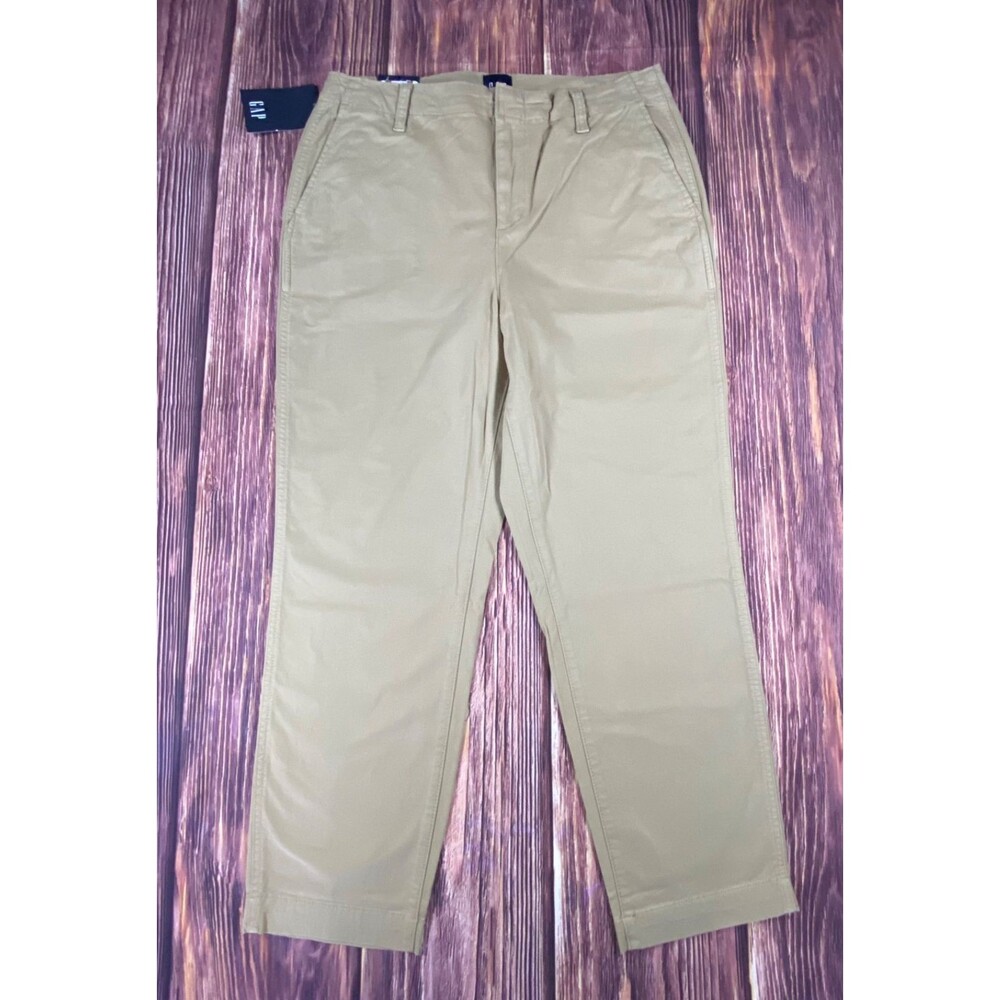 Gap Women’s Slim Ankle Pant Tan Size 12 Stretch Work Casual Trousers